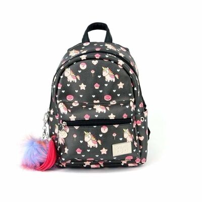 Oh My Pop! Popnicorn-Fashion Backpack (Small), Black