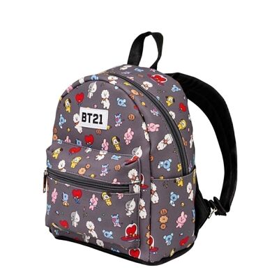 BT21 Universtar-Fashion Backpack (Small), Gray