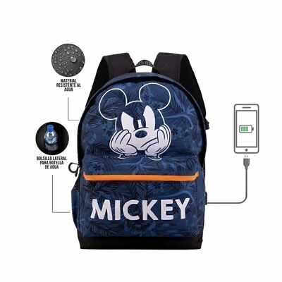 Disney Mickey Mouse Blau-Rucksack HS 1.3, Dunkelblau