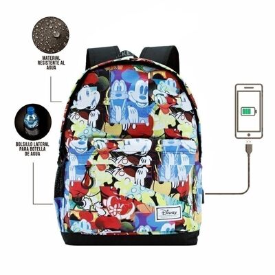 Disney Mickey Mouse Buddies-Backpack HS 1.3, Multicolor