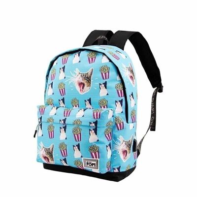 Oh My Pop! Angry Cat-Backpack HS 1.3, Turquoise