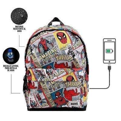 Marvel Spiderman Strip-Backpack HS 1.3, Beige