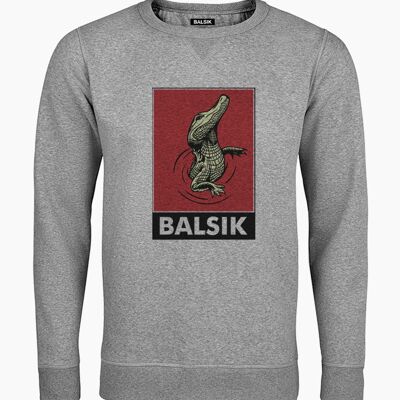 Alligator gray unisex sweatshirt