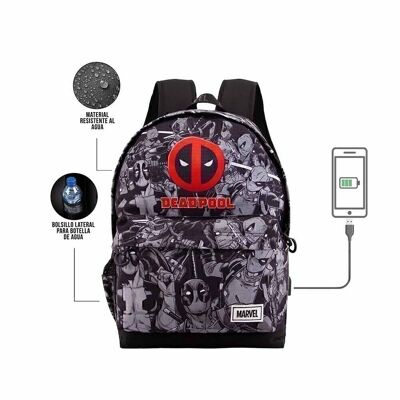 Marvel Deadpool Antihero-Backpack HS 1.3, Gray