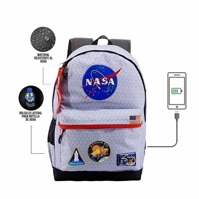 NASA Houston-HS 1.3 Rucksack, Grau