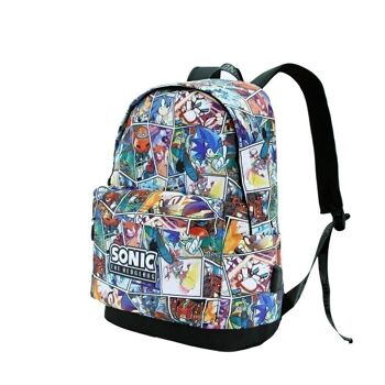 Sega-Sonic Comic-Sac à Dos HS 1.3, Multicolore 4