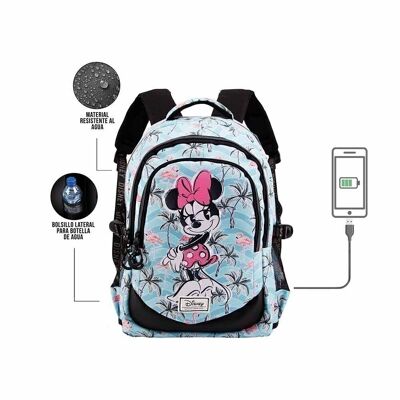 Disney Minnie Mouse Tropic-Running Backpack HS 1.3, Turquoise