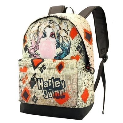 DC Comics Harley Quinn Mad Love-HS FAN Backpack, Beige