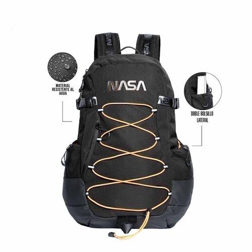 NASA Neon-Mochila Pro, Negro