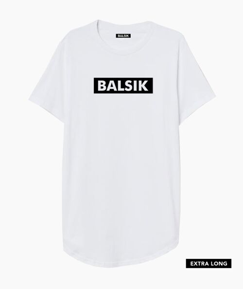 Balsik  bl. white extra long t-shirt