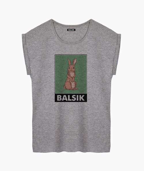 Rabbit gray women's t-shirt