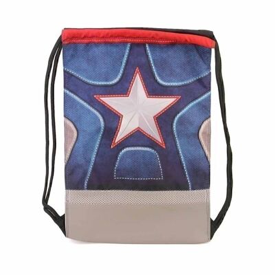 Marvel Captain America Suit-Storm Drawstring Bag, Multicolor