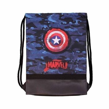 Marvel Captain America Supreme-Storm Sac à cordon Bleu foncé 1