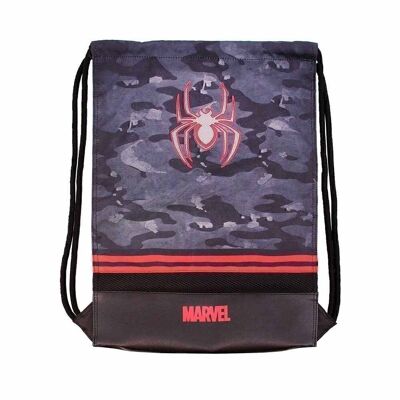 Marvel Spiderman Dark-Storm Drawstring Bag, Gray