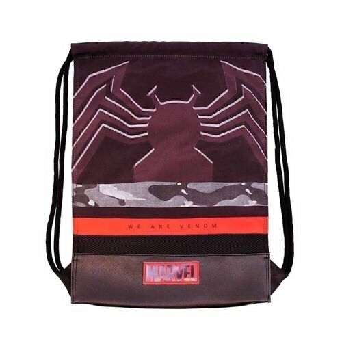 Marvel Venom Monster-Saco de Cuerdas Storm, Negro