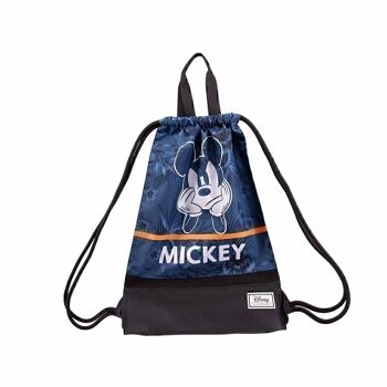 Disney Mickey Mouse Blue-Storm Sac à cordon avec poignées Bleu foncé 3