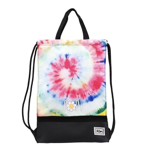 Oh My Pop! Tie Dye-Saco de Cuerdas Storm con Asas, Multicolor