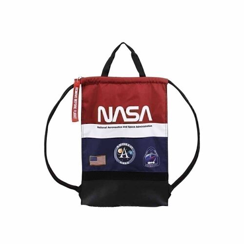 NASA Mission-Saco de Cuerdas Storm con Asas, Rojo