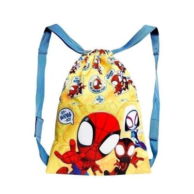 Marvel Spiderman Webs-Drawstring Bag 34 cm, Yellow