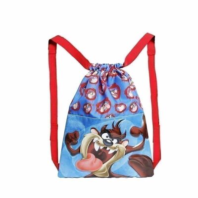 Looney Tunes Taz Tasmanian Sac à Cordes 34 cm, Bleu