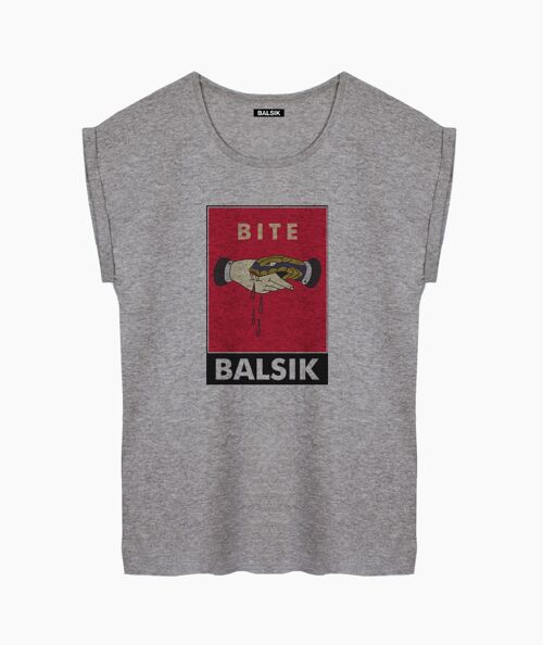 Bite gray women's t-shirt