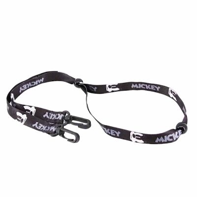 Disney Mickey Mouse Angry-Ribbon Lanyard, Noir