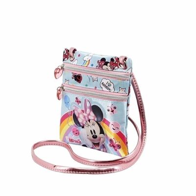 Disney Minnie Mouse Rainbow Action Vertical Bag, Multicolor