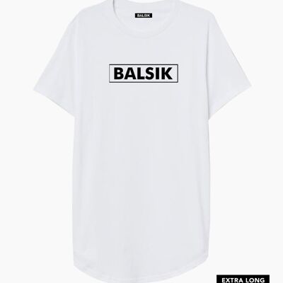 BALSIK TR. WEISSES EXTRA LANGES T-SHIRT