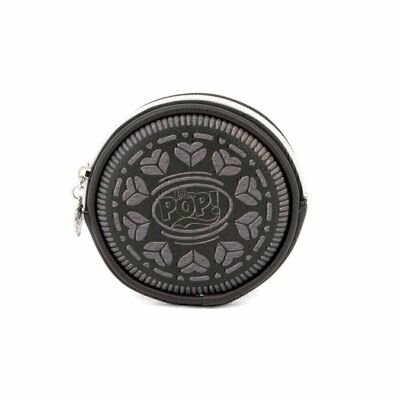 Oh My Pop! Black Cookie-Disney Round Purse, Brown