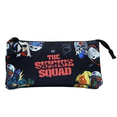 DC Comics Escuadrón Suicida Taskforce-Estuche Portatodo Triple HS, Negro