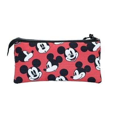 Disney Mickey Mouse Blinks-Triple HS Trousse à crayons Rouge