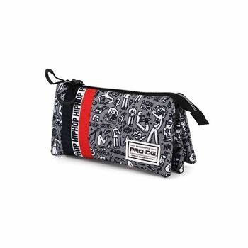 PRODG Hip Hop Triple HS Trousse à crayons, Gris 1