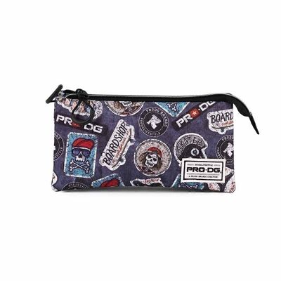 PRODG Stickers-Triple HS Pencil Case, Gray