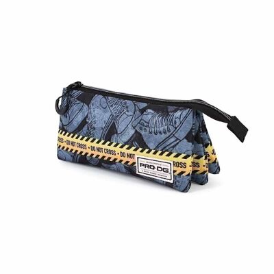 PRODG Do Not Cross-Estuche Portatodo Triple HS, Gris