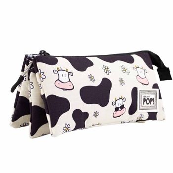 Oh Mon Pop! Trousse Cow-Triple HS, beige 1