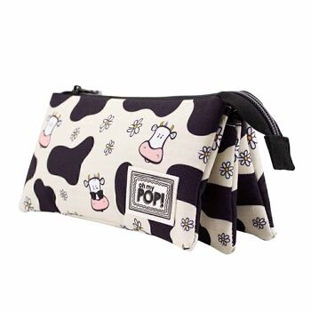 Oh Mon Pop! Trousse Cow-Triple HS, beige 2