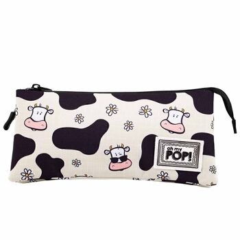 Oh Mon Pop! Trousse Cow-Triple HS, beige 5