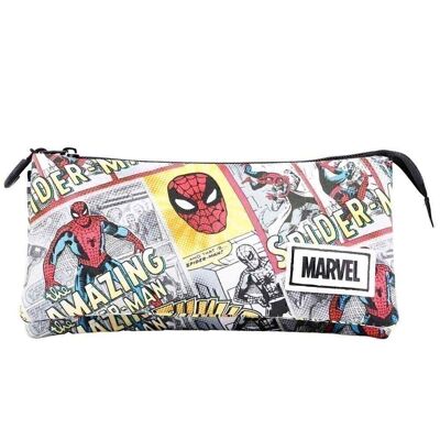 Marvel Spiderman Strip-Triple HS Pencil Case, Beige