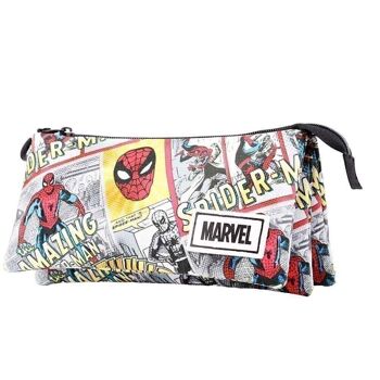 Marvel Spiderman Strip-Triple HS Trousse à crayons Beige 2