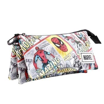 Marvel Spiderman Strip-Triple HS Trousse à crayons Beige 5