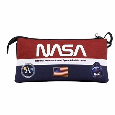 NASA Mission-Estuche Portatodo Triple HS, Rojo