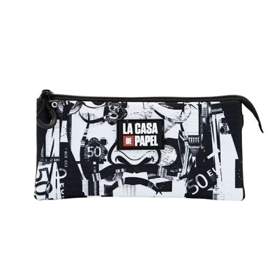 Money Heist-Triple HS Pencil Case, Black