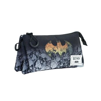DC Comics Batman Skulls-Triple HS Trousse à crayons Noir 4