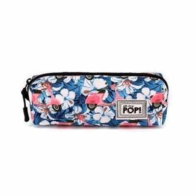 Oh Mon Pop! Trousse carrée Pink Scooter-HS, bleu