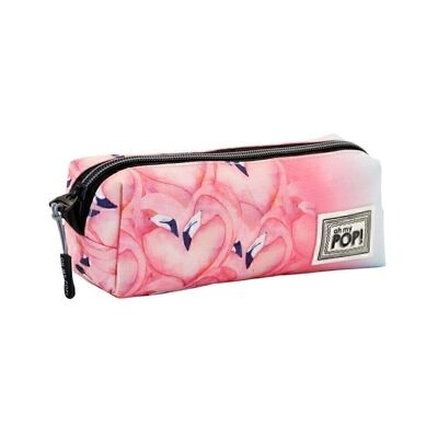Oh My Pop! Flaming-Square Pencil Case HS, Pink