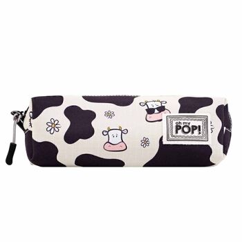 Oh Mon Pop! Trousse Cow-Square HS, Beige 2