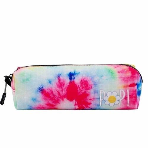 Oh My Pop! Tie Dye-Estuche Portatodo Cuadrado HS, Multicolor