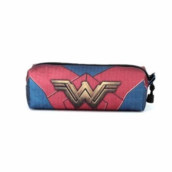 Wonder Woman Emblem-Square Trousse à crayons HS, Bleu foncé 2
