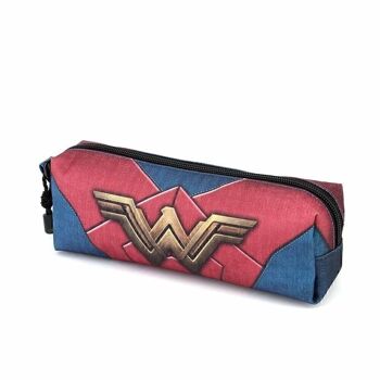 Wonder Woman Emblem-Square Trousse à crayons HS, Bleu foncé 3