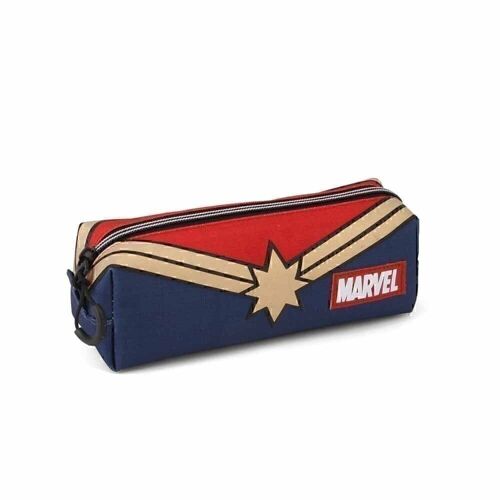 Marvel Capitana Marvel Powerful-Estuche Portatodo Cuadrado HS, Multicolor